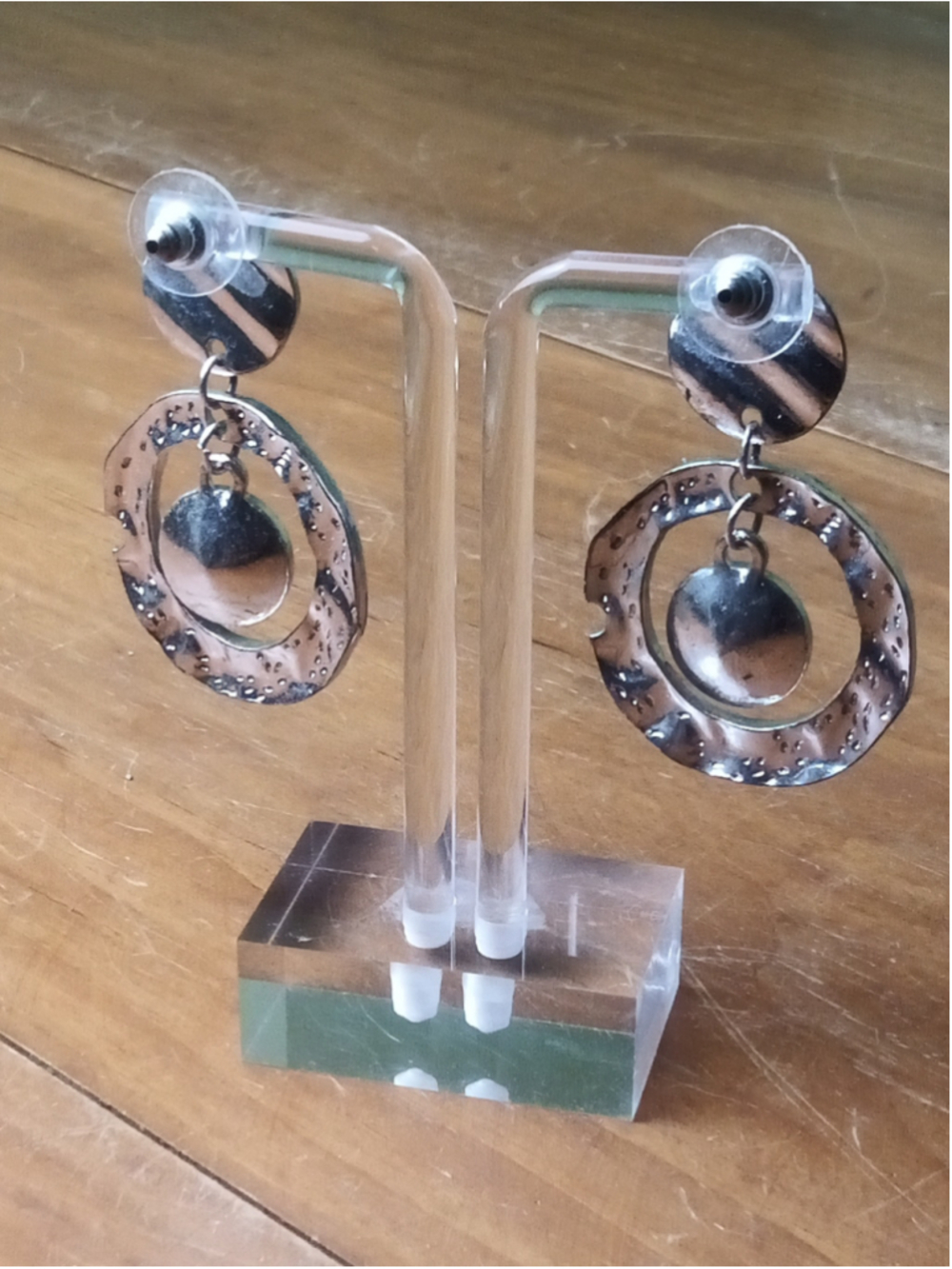 Unbranded Dangle Earrings Silver One Size - Picture 3 of 4